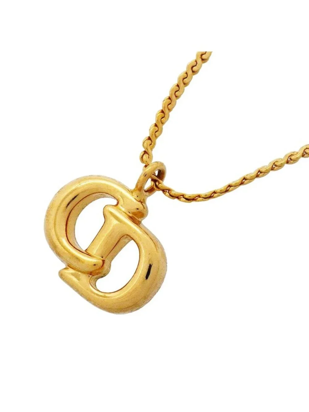 Dior Necklace CD Logo Gold Plated